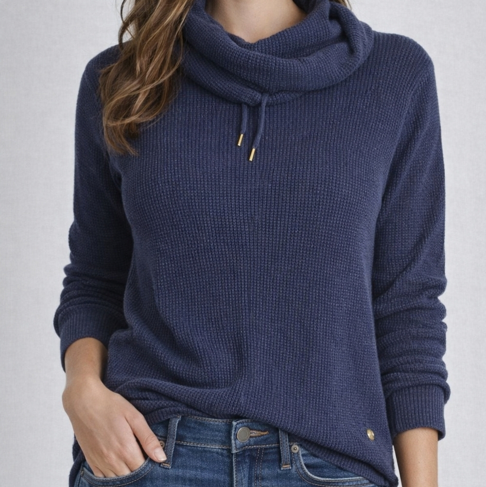 Lauren Ralph Lauren (LRL) waffle-knit cowl neck sweater XL